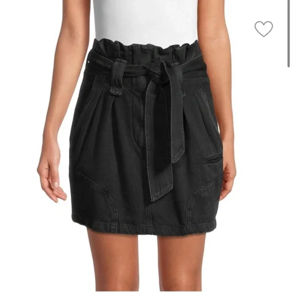 IRO Hovy Paperbag Mini Denim Skirt Sz 2 - Picture 1 of 11